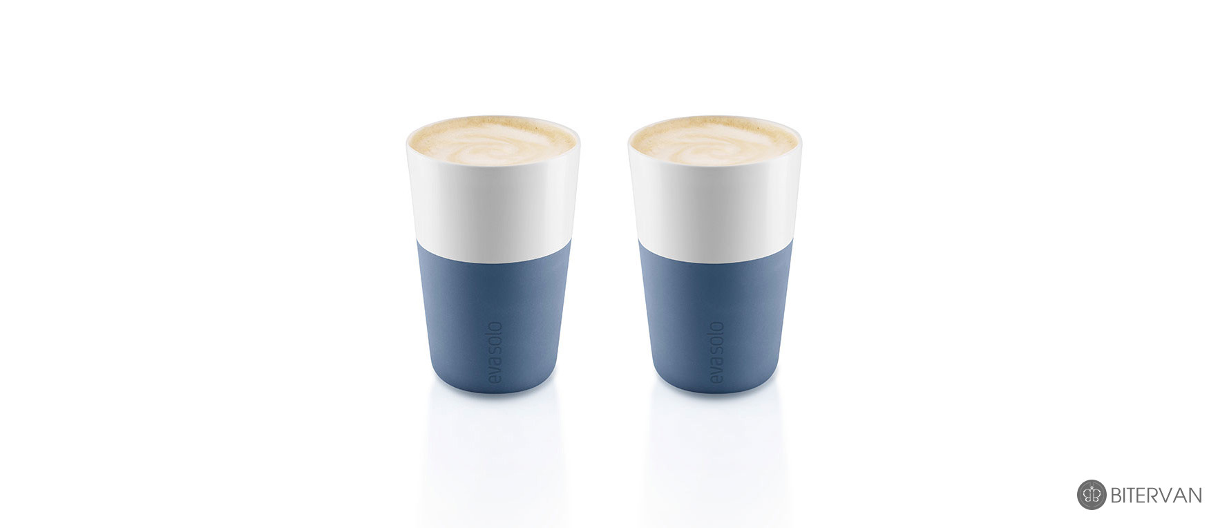eva solo, cafe latte tumbler, 2 pcs, moonlight blue, 360 ml