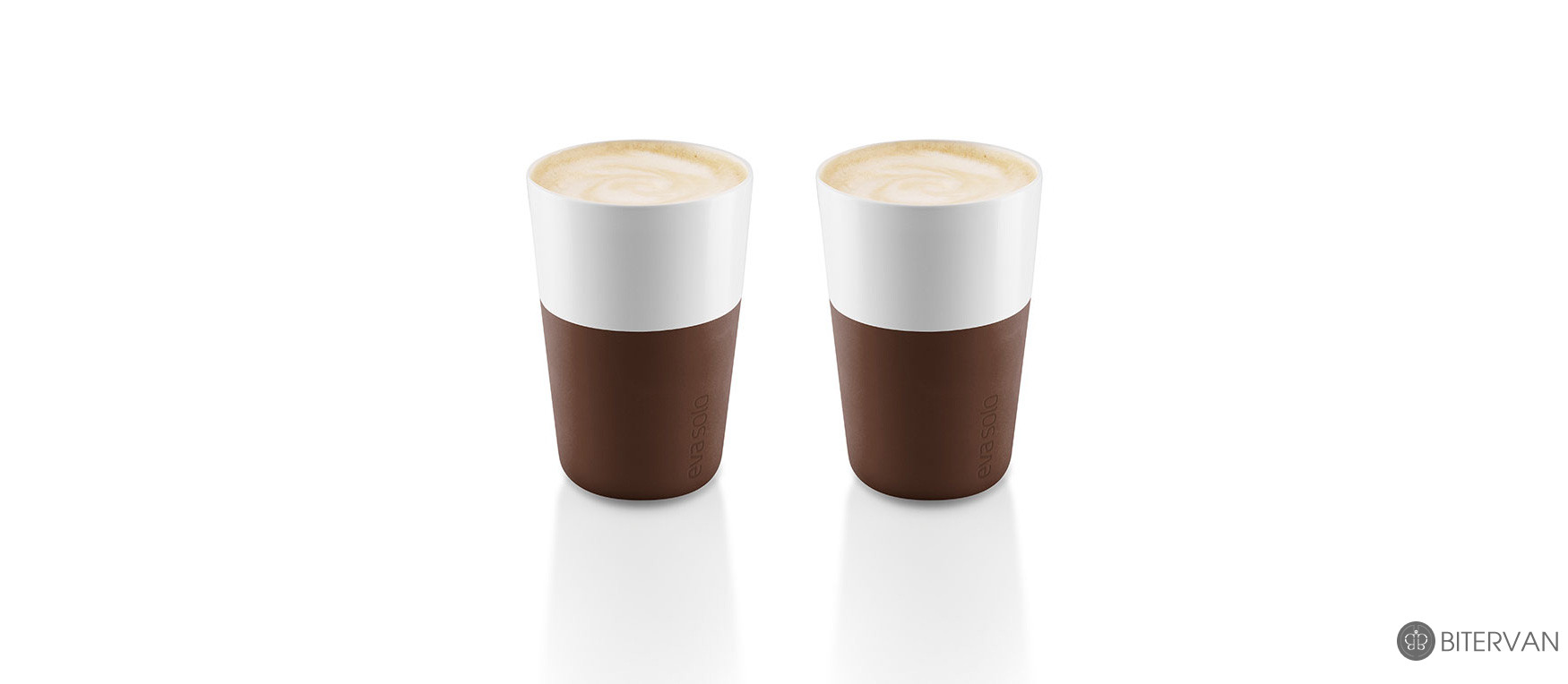 eva solo, cafe latte tumbler, 2 pcs, coffee brown, 360 ml