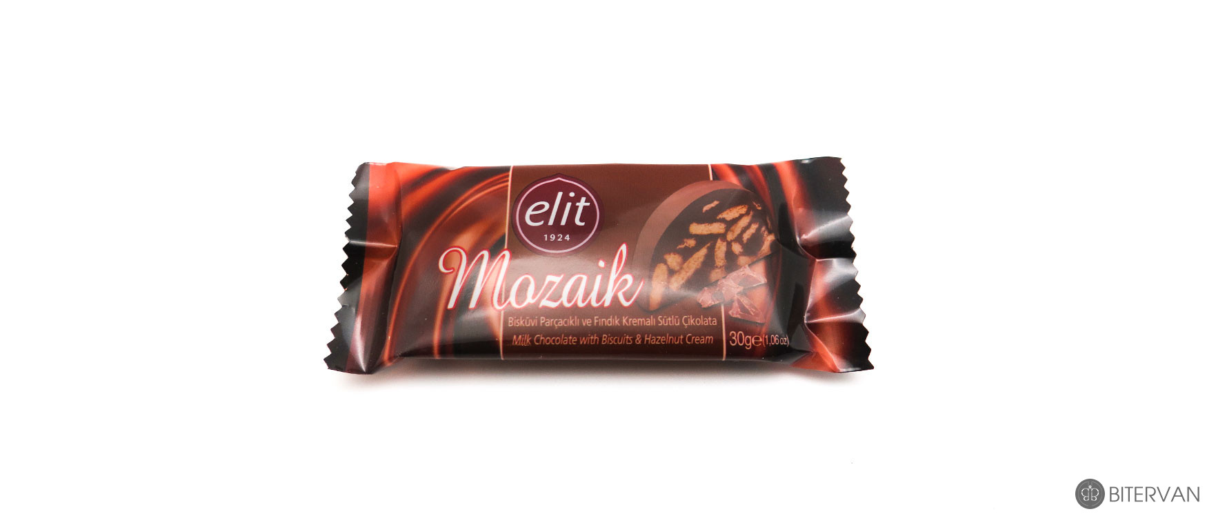 Elit Mozaik- Milk Chocolate with Biscuits and Hazelnut Cream- 30 gr