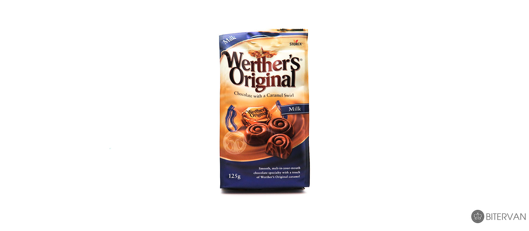 Werther's Original chocolate with a Caramel swirl- Milk 125 gr