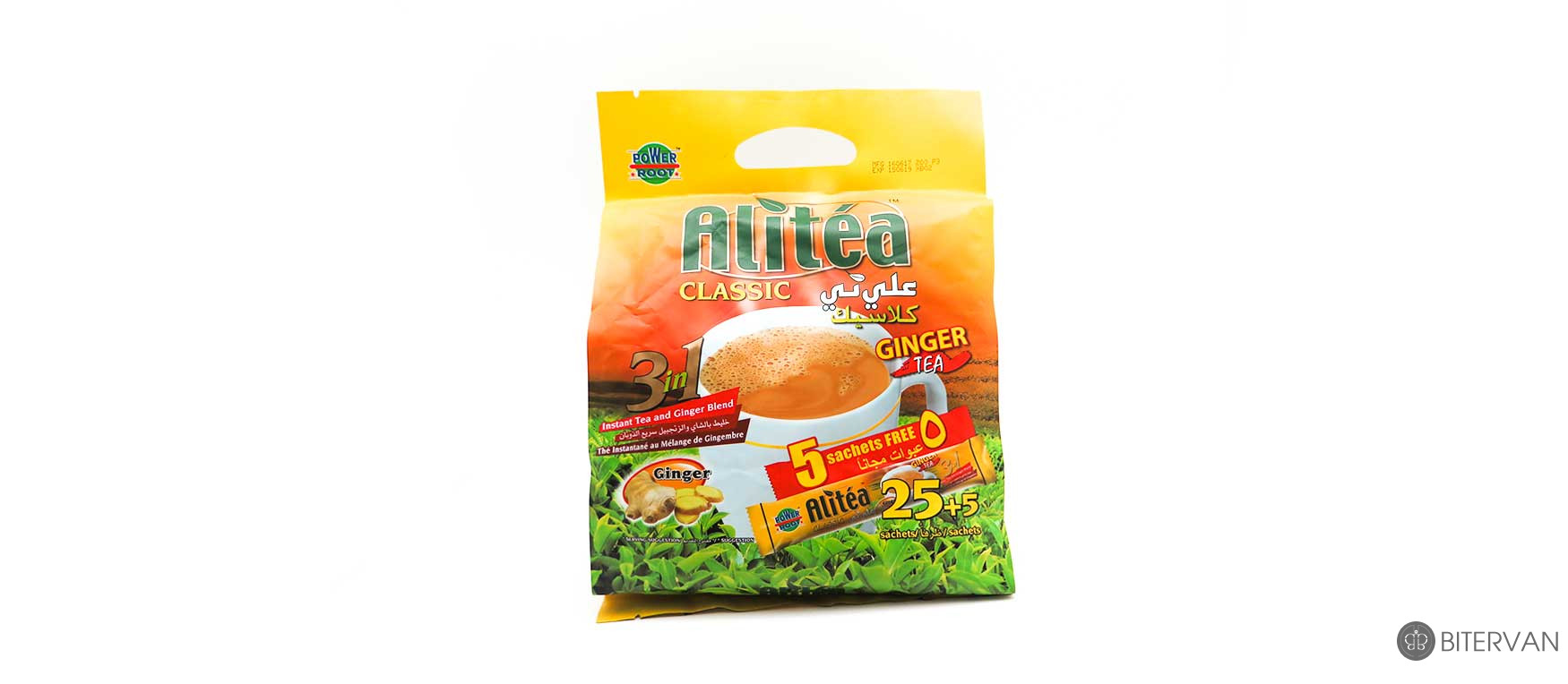 Alitea CLASSIC- Instant Tea and Ginger Blend- 3 in 1- 30 sachets
